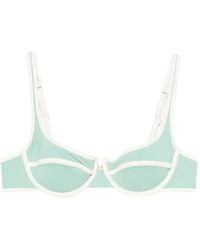 MC2 Saint Barth - Amira Underwired-Cups Contrast-Trim Bikini Top - Lyst