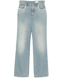 McQueen - Jeans Verfraaid Met Kristallen - Lyst