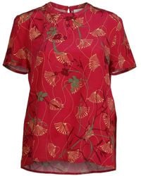 Valentino Garavani - Floral-Print T-Shirt - Lyst