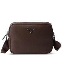 Prada - Leren Crossbodytas Met Textuur - Lyst