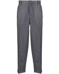 Kolor - Tapered Cropped Trousers - Lyst