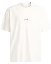 Les Deux - Chase Sport Logo-Patch Cotton T-Shirt - Lyst