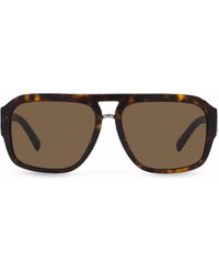 Dolce & Gabbana - Dg Crossed Pilot-Frame Sunglasses - Lyst