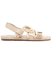 Manebí - Braided Flat Sandals - Lyst