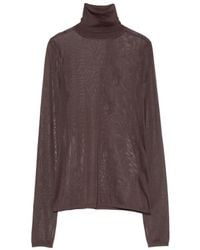Zimmermann - Jersey De Punto Fino Con Cuello Alto - Lyst