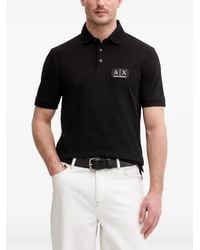 ARMANI EXCHANGE - Logo-Detail Polo Shirt - Lyst