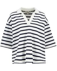 Barbour - Inez Striped V-Neck T-Shirt - Lyst