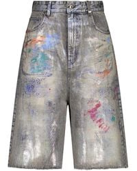 we11done - Shorts Mit Logo-Patch - Lyst