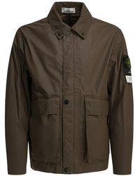 Stone Island - 4100054 Waxed Pigment Cotton Tela Jacket - Lyst