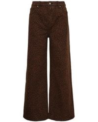Rally Movement - Leopard-Print Baggy Jeans - Lyst