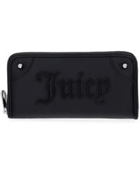 Juicy Couture - Portefeuille Zippé À Logo Brodé Candy - Lyst