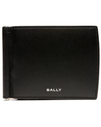 Bally - Logo-print Bi-fold Leather Wallet - Lyst
