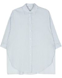 Peserico - Camisa a rayas con manga larga - Lyst