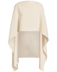 Alberta Ferretti - Capa Asimétrica Drapeada - Lyst
