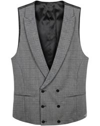 ROBERTO VINCENTI - Check-Pattern Waistcoat - Lyst