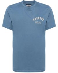 Barbour - Logo-Print T-Shirt - Lyst
