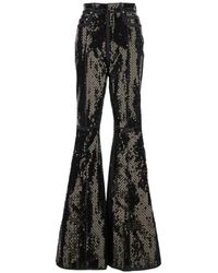 Rick Owens - Bolan Flared Jeans Met Pailletten - Lyst