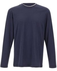 Eleventy - Crew-Neck Cotton Sweater - Lyst