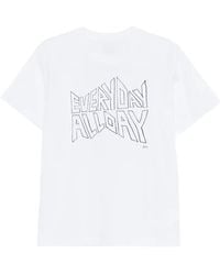 Sacai - X Geoff T-Shirt À Col Rond - Lyst