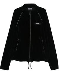 Versace Jeans Couture - Logo-Appliqué Velour Jacket - Lyst