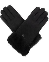 EMU - Guantes Apollo Bay De Ante Con Ribete De Piel De Oveja - Lyst