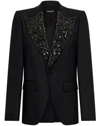 DSquared² - Embellished-Lapels Blazer - Lyst