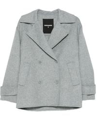 Patrizia Pepe - Jack Met Dubbele Rij Knopen En Lange Mouwen - Lyst