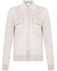 P.A.R.O.S.H. - Buttoned Patch-Pocket Cardigan - Lyst