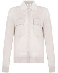 P.A.R.O.S.H. - Geknöpfter Cardigan mit aufgesetzten Taschen - Lyst