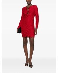 PUCCI - Tassel-Embellished Lace Mini Dress - Lyst