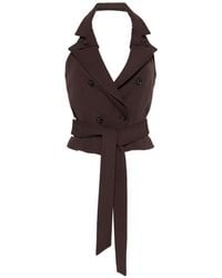 Elisabetta Franchi - V-Neck Top - Lyst
