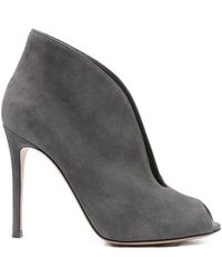 Gianvito Rossi - Vamp Peep-Toe Sandals - Lyst