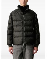 ARMANI EXCHANGE - Logo-Print Puffer Jacket - Lyst