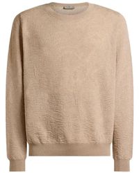 Etro - Cotton Sweater With Floral Paisley Motif - Lyst
