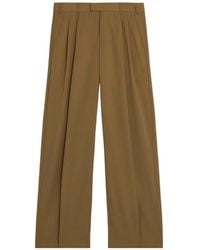 A PAPER KID - Pleated Fresh Wool Trousers - Lyst