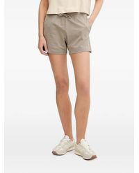 EA7 - Drawstring Logo-Plaque Shorts - Lyst