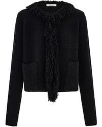 Ferragamo - Fringed Cardigan - Lyst