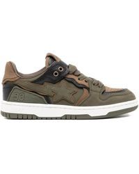 A Bathing Ape - Sneakers Mit Stern-Patch - Lyst