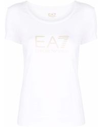 EA7 - T-shirts And Polos White - Lyst
