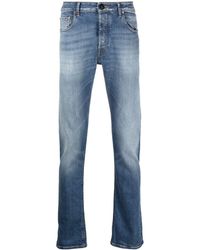 Hand Picked - Mid-rise Straight-leg Jeans - Lyst