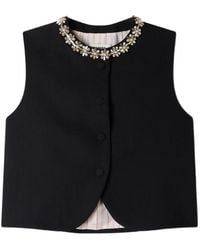 Sandro - Blazer En Laine À Ornements - Lyst