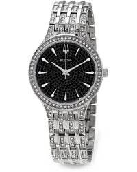 Bulova - Phantom Crystal-Embellished 32Mm Watch - Lyst