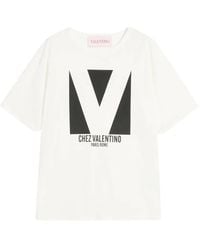 Valentino Garavani - Chez-Print T-Shirt - Lyst