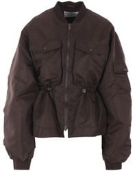 CECILIE BAHNSEN バーディー パッド入り ボンバー ジャケット Cecilie Bahnsen ブラウン Birdie ボンバージャケット ブラック