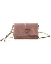 Prada - Kartenetui Mit Schulterriemen - Lyst