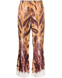 Marni - Pantalon Évasé À Imprimé Graphique - Lyst