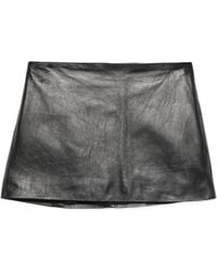 Manokhi - Leather Mini Skirt - Lyst