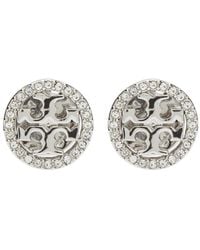 Tory Burch - Oorbellen Verfraaid Met Kristallen - Lyst