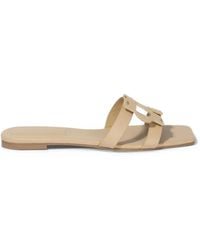 Jonathan Simkhai - Monogram Leather Slides - Lyst