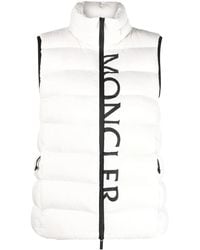 Moncler - Cenis Logo Print Padded Gilet - Lyst